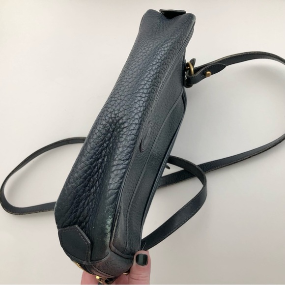 Vintage 90s Dooney and Bourke leather crossbody bag blue - Picture 10 of 12